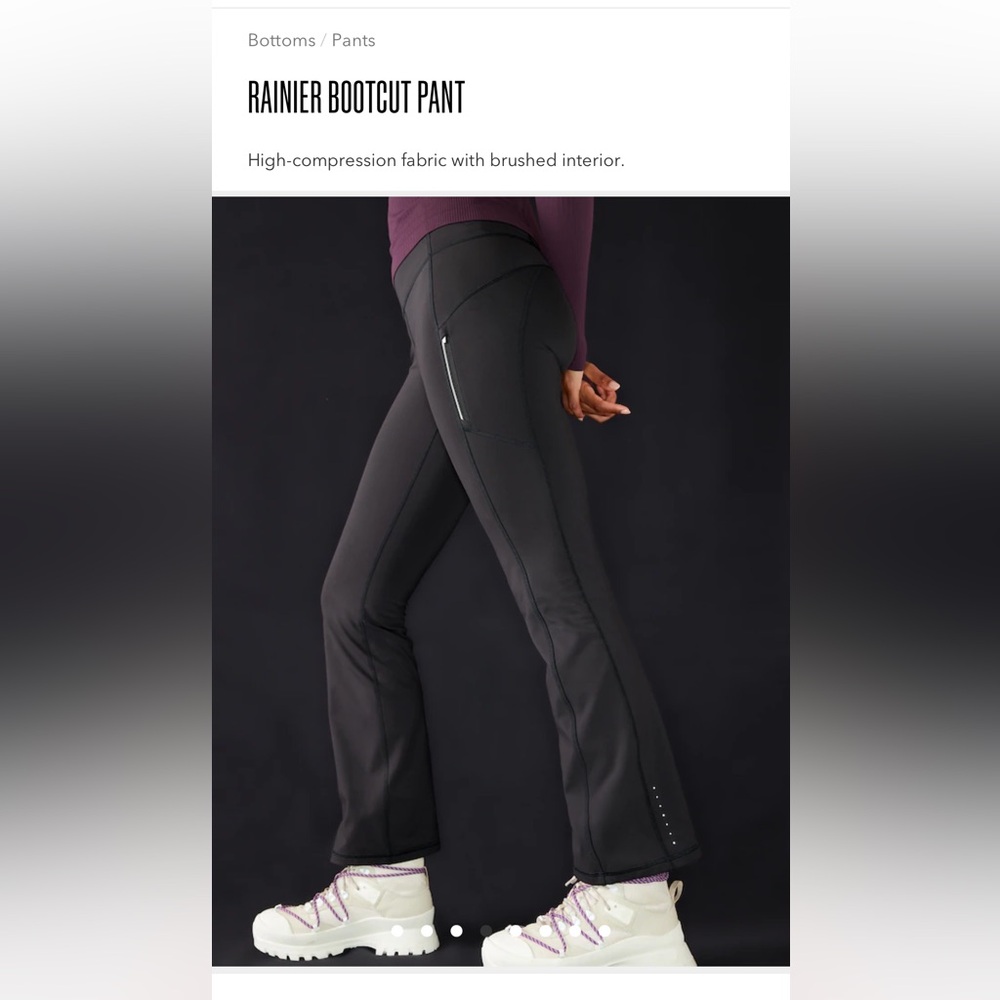 Black XS Ranier Bootcut pants